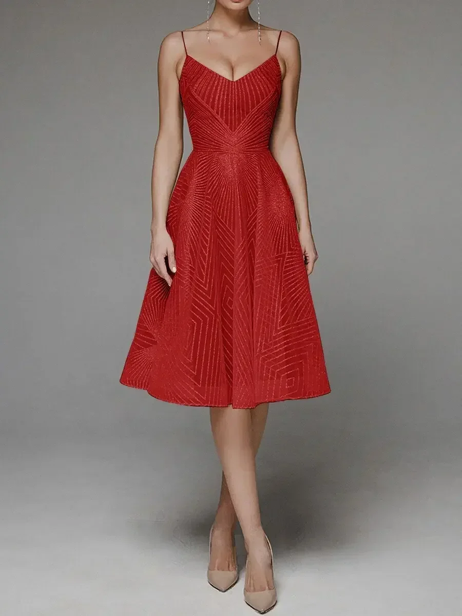 Big Swing Sexy Ball Dress Women Strap Maxi Dress Robe Trapeze High Waist Embroidered Sleeveless A-line Dress Backless