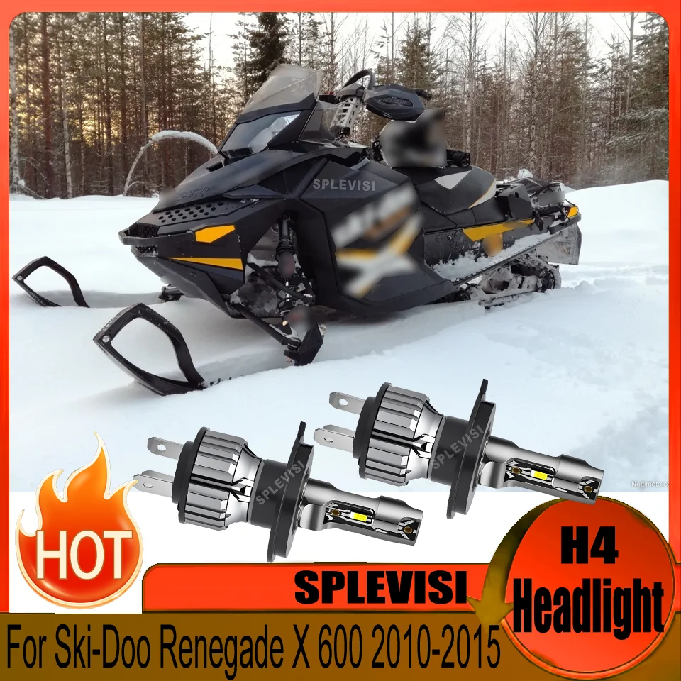 

plug and play No Wiring Confusion motorcycle headlight long lifespan For Ski-Doo Renegade X 600 2010 2011 2012 2013 2014 2015