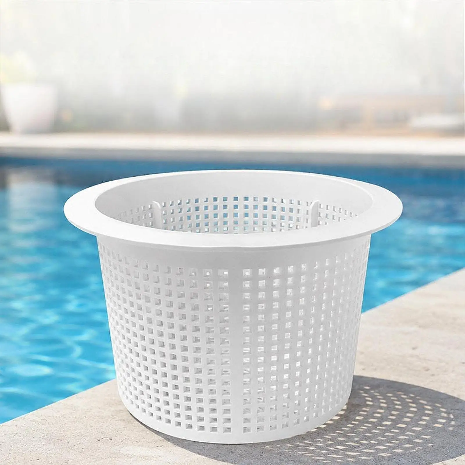 Wall Mounted Pool Filter Basket Sturdy Skimmer Replacement Debris Trap for Above Ground Swimming Pools for Efficient Cleaning