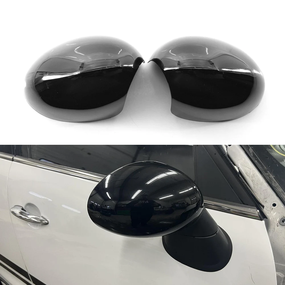 1 Pair Door Side Wing Rearview Mirror Cover Cap Replacement For BMW Mini R55 Clubman R56 Hatchback 51162754913 51162754914