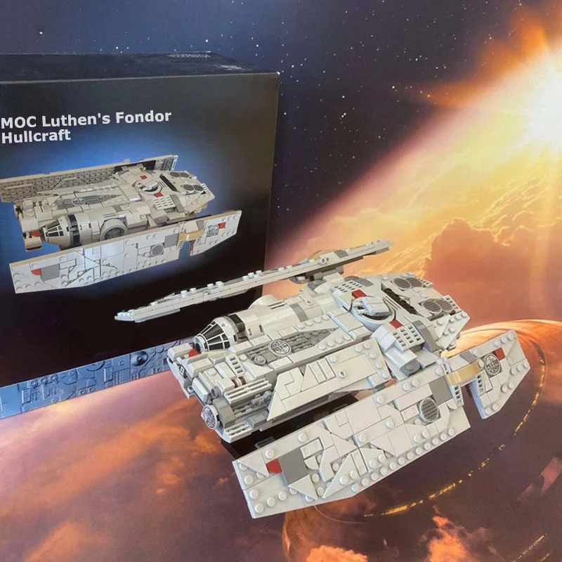 

NEW 641PCS MOC - Luthen's Fondor Hullcraft Spaceship Battle Building Blocks DIY Assembly Bricks Model Children Toys Gifts