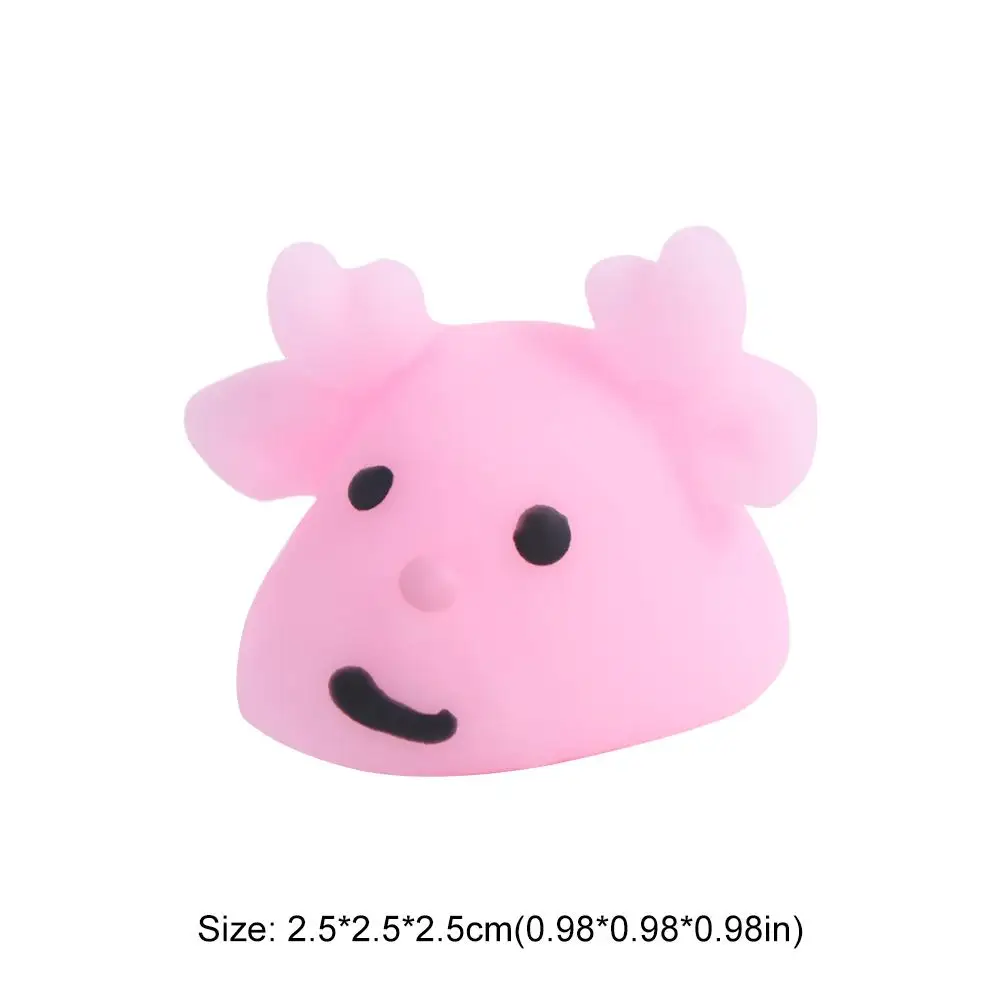 Divertidos juguetes suaves de Navidad para niños, juguete para apretar a mano de estilo aleatorio de rebote lento, juego de Navidad para apretar elástico Kawaii