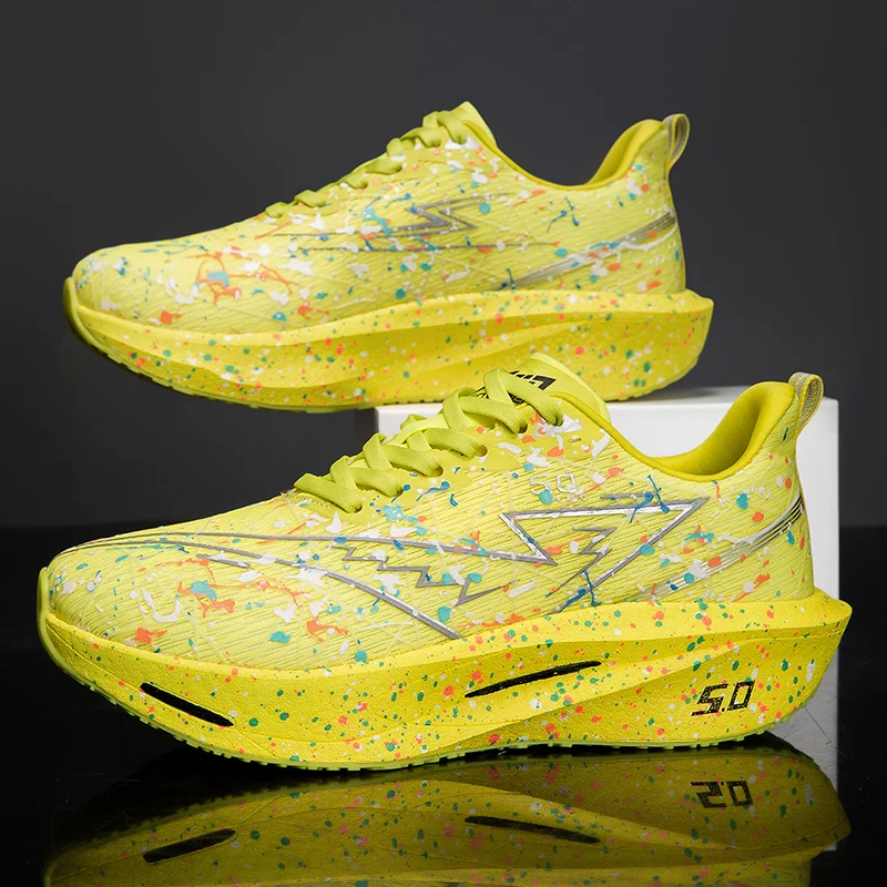 

Men's fashion casual four season unisex breathable outdoor sneakers soft-sole speed running shoes comfortable racing sports shoe