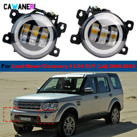 2 X 90MM Round Car LED Fog Light Angel Eye Daytime Running Lamp DRL For Land Rover Discovery 4 LR4 SUV (LA) 2010 2011 2012 2013