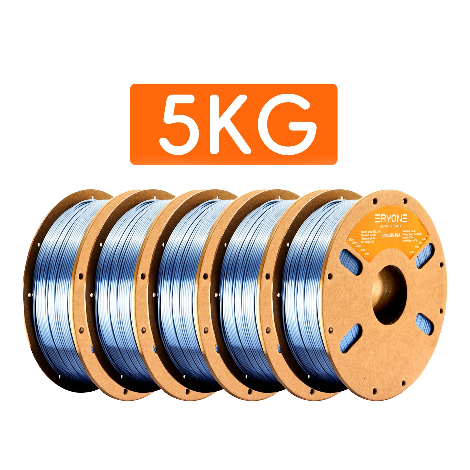 Eryone 5KG Promotie Ultra SILK PLA Filament 3D-printen 1/3/5/10KG 1.75mm Voor 3D-printer Hoge Kwaliteit Snelle levering