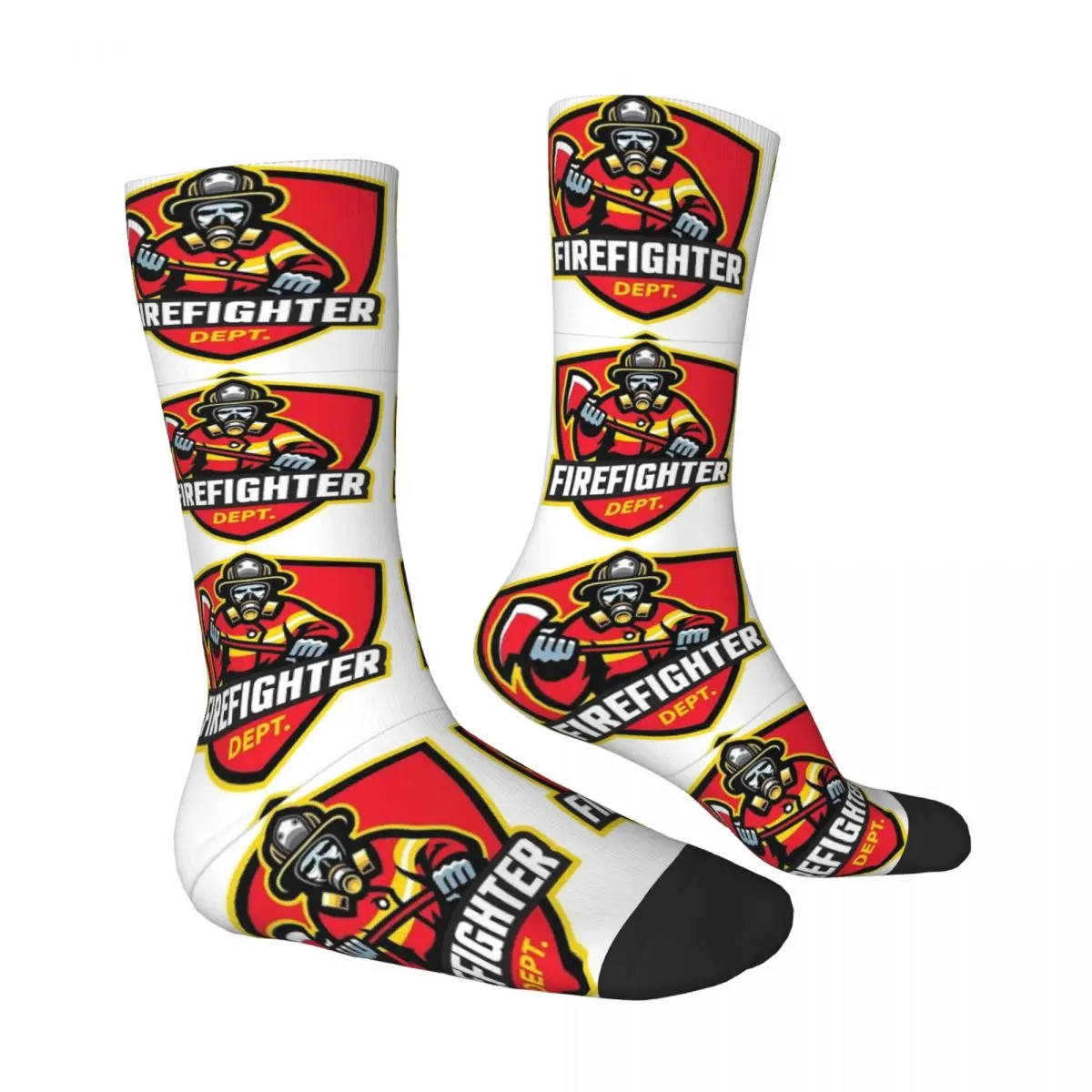 Unisex Men Socks Trust Me I M A Firefighter Stockings Autumn Leisure Warm Soft Socks Pattern Running Sports Non Slip Socks