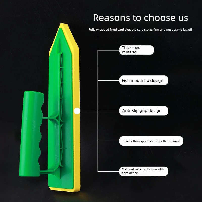 Sponge Foam Float Trowel For Grout, Stucco Plaster Cement Sponge Caulking Push Float, Tile Floor Tile Beauty Seam Scraper Tool