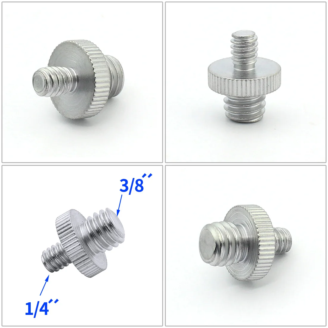 Männlich Weiblich Schraube Adapter 1/4" 3/8" Mount Set Gewinde Schraube Adapter Konvertieren für Kamera Stativ Licht Stehen Kugelkopf – Detail 6