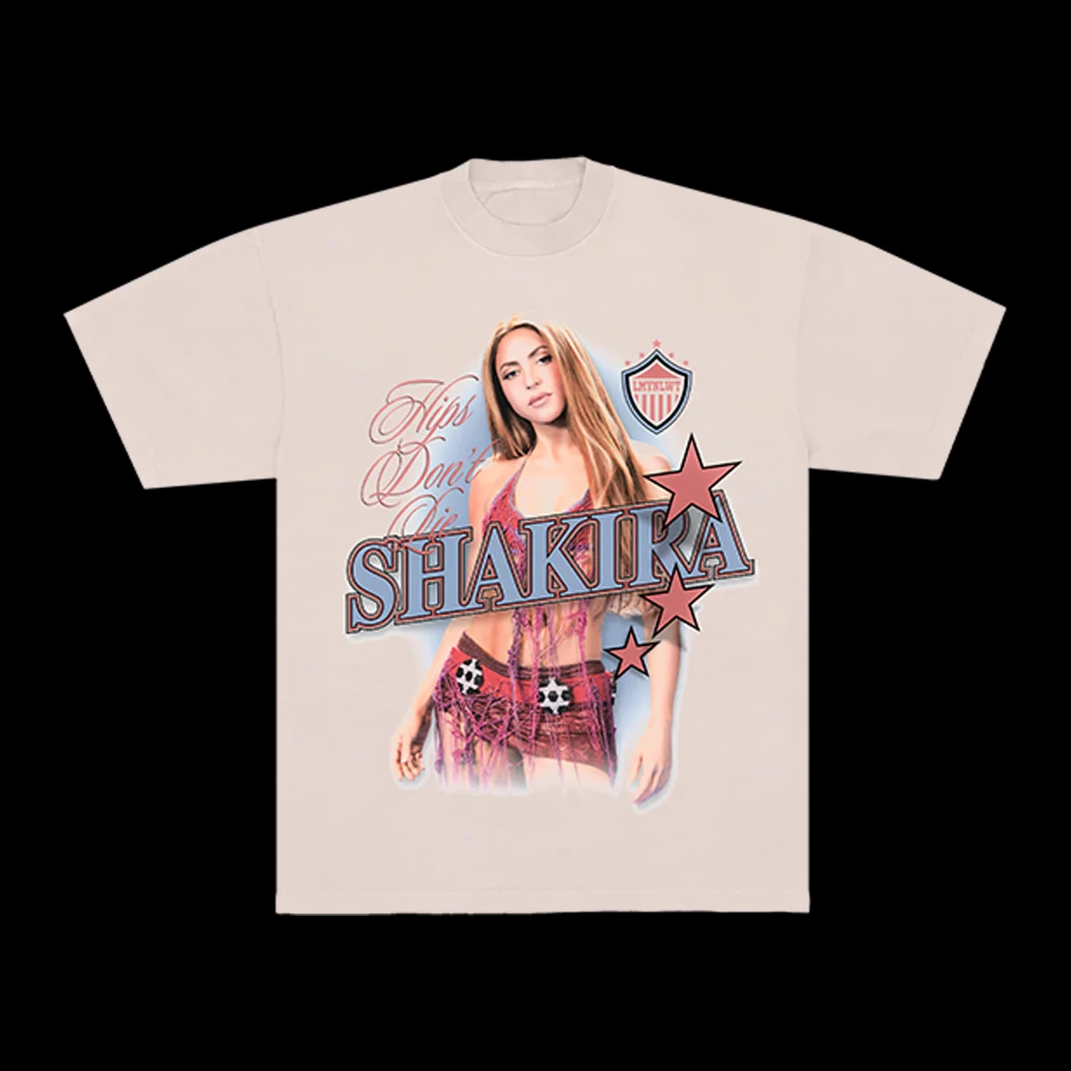 Shakira Las Mujeres Ya No Lloran Tour Double Sided Oversized Cotton T Shirt Hips Don't Lie Concert Tee