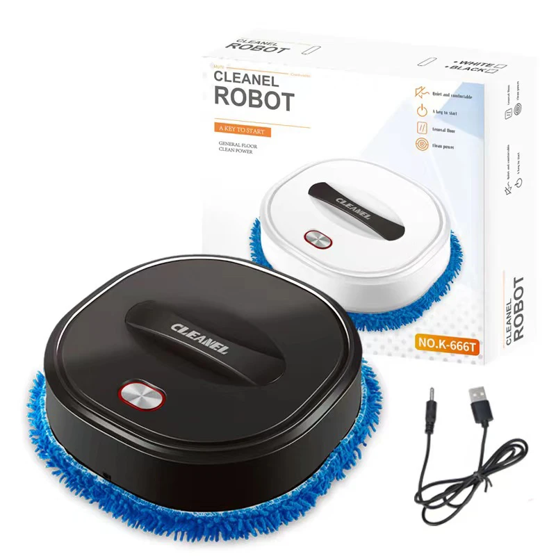 2024 New Household Intelligent Mopping Robot Random Route Automatic Escape Dry Wet Dual Purpose Mopping Machine Sweeping