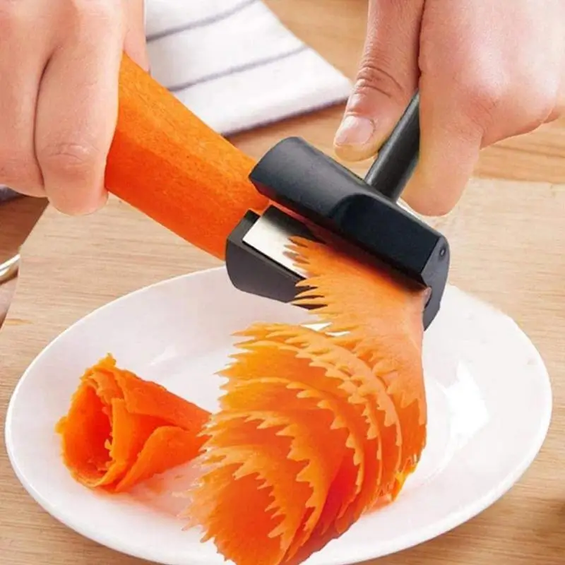 Creative Manual Spiral Slicers Vegetable Cutter Spiral Peeler Fruits Device Cooking Roll Flower Decorative Kitchen Gadget