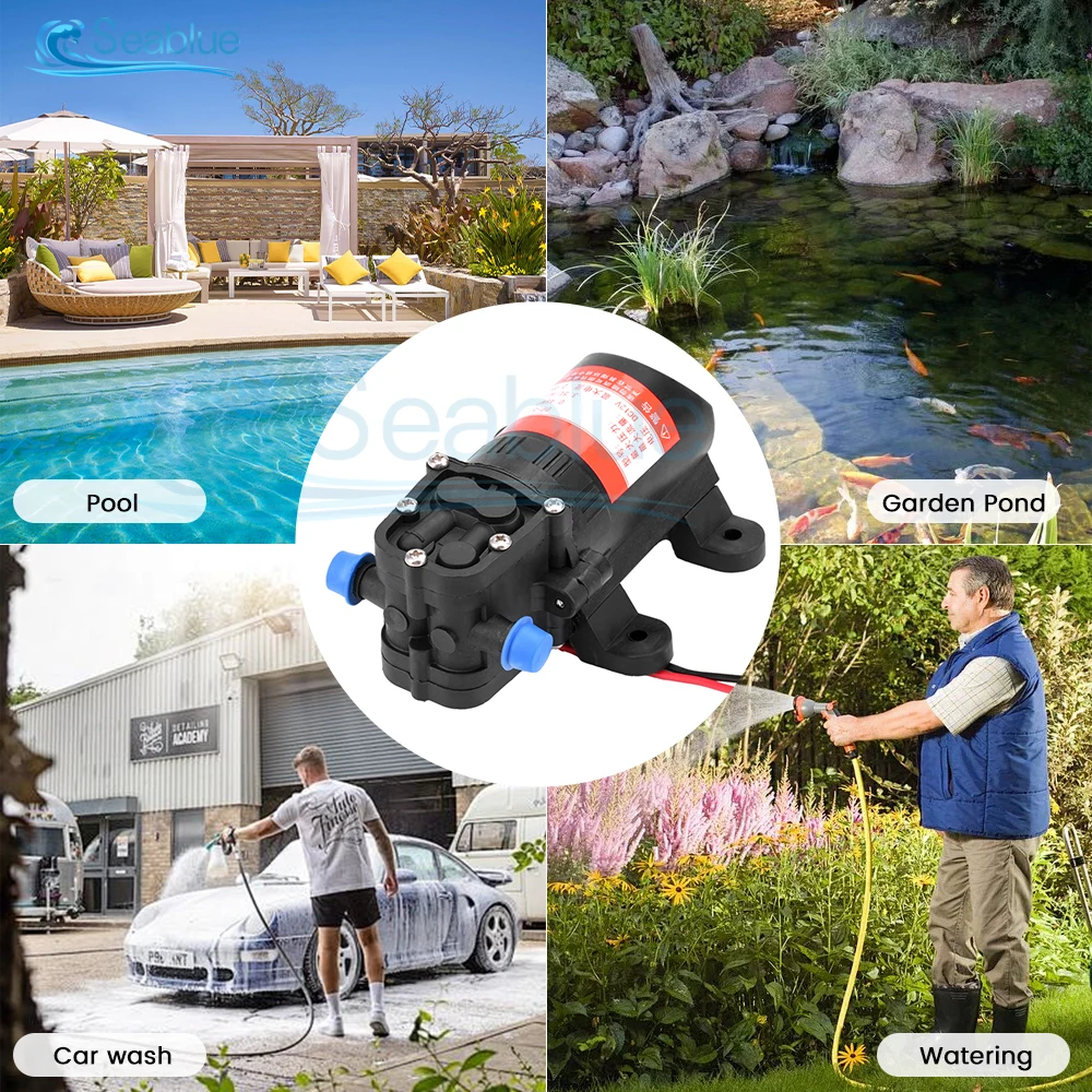 DP-521 12V 2A 3.5L/分農業電気スプレーダイヤフラムポンプ家庭用自吸ポンプ高圧散水逆流ポンプ