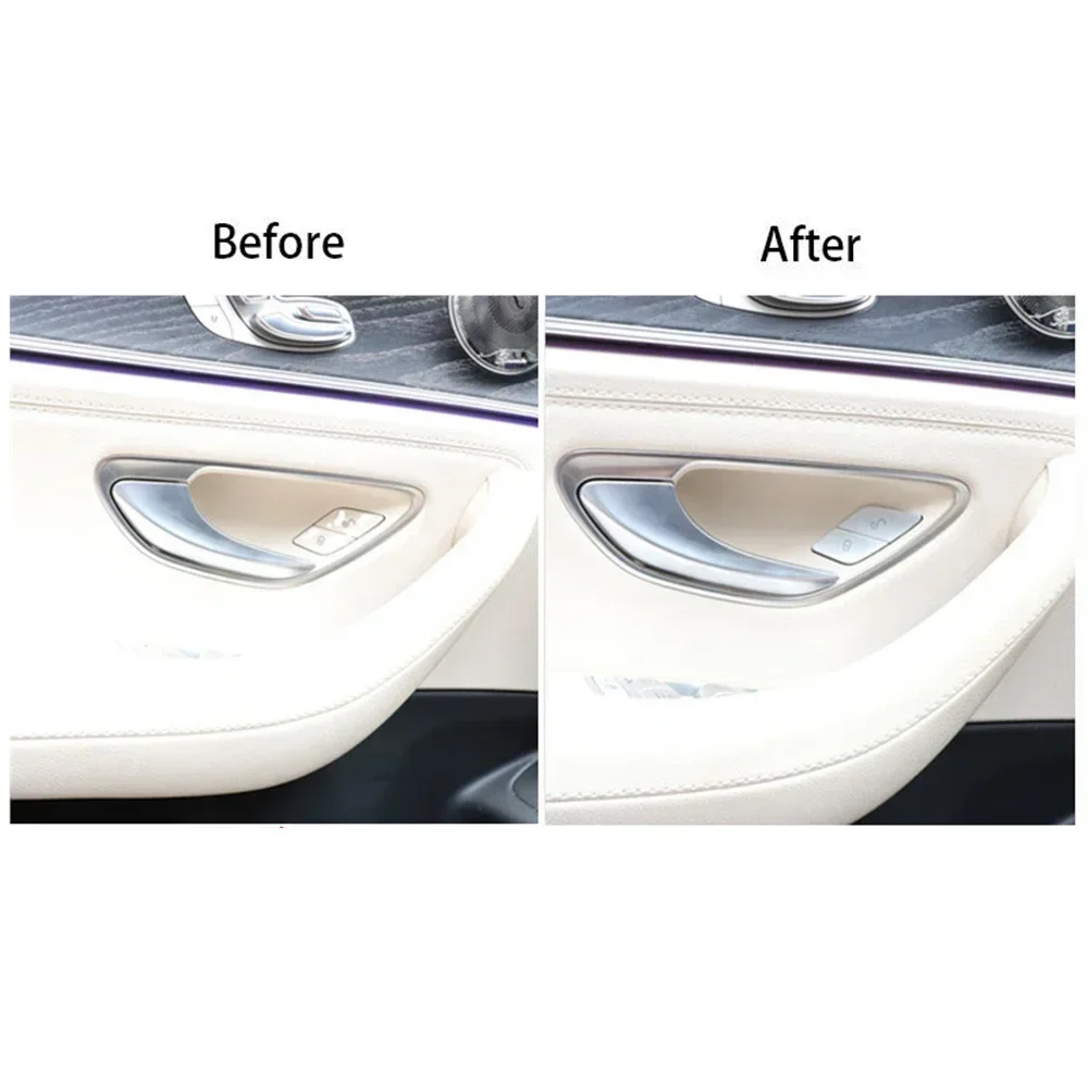 For Benz C Class W205 E Class W213 For GLC Class X253 Door Lock For Unlock Button Covers Set of 4 ABS Material Compatible