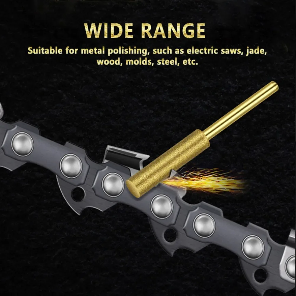 Set Diamond Chainsaw Sharpener Tool Kit 12 Pcs 12pcs/set 12x 3mm Shank 4/4.8/5.5mm Grinder Chain Saw Practical