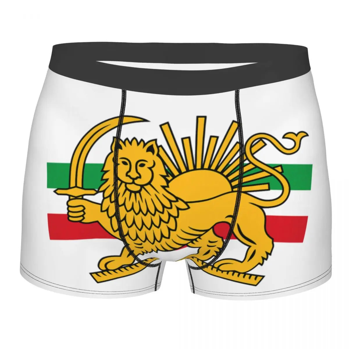 

Новинка: мужские трусы-боксеры с изображением льва и флага Ирана, удобные трусы-боксеры, нижнее белье