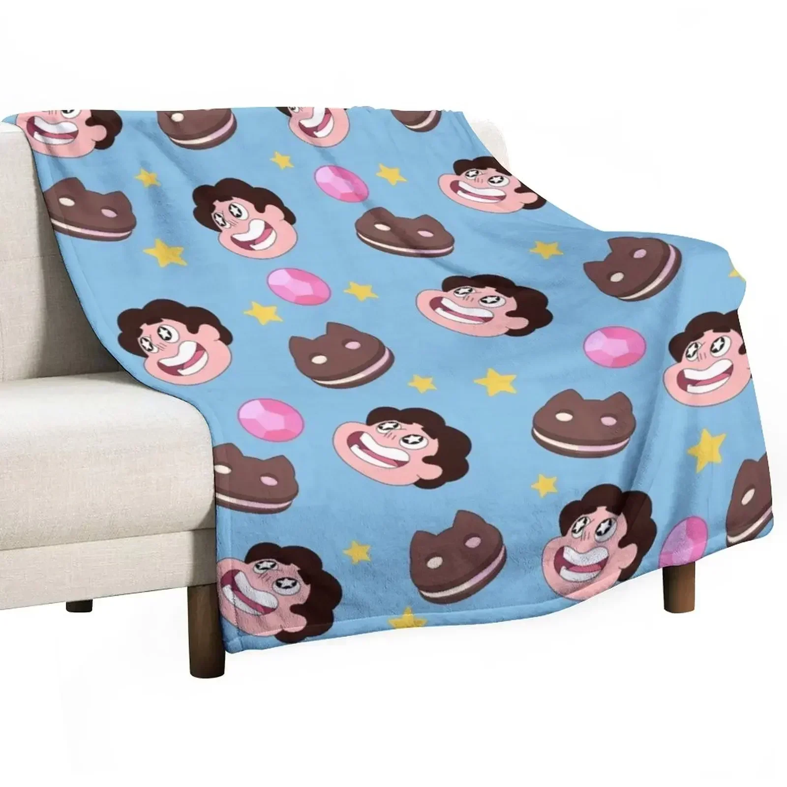Steven Universe pattern Throw Blanket Luxury Designer For Sofa Thin Flannel decorative Warm Luxury Thicken Blankets