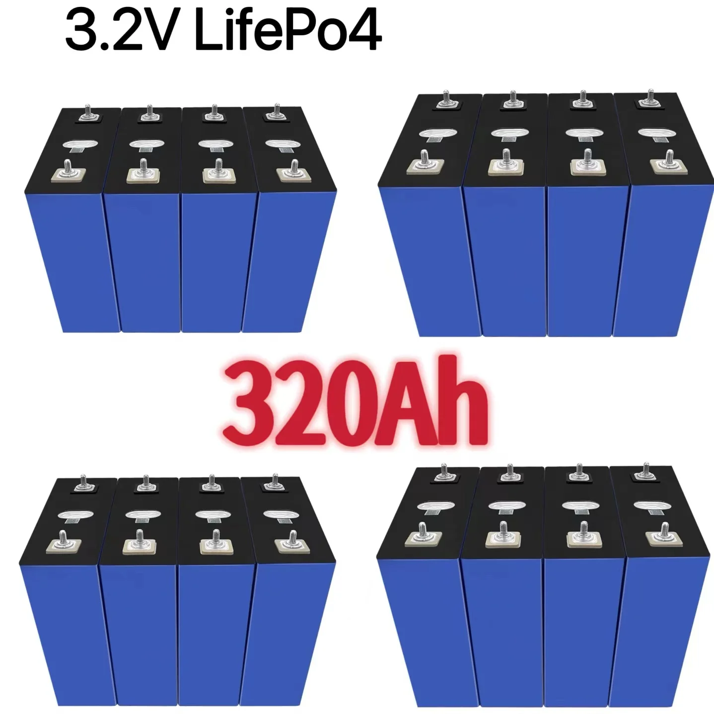 بطاريات Lifepo4 320AH 3.2V بطاريات flambant neuf 8000 دورات قابلة لإعادة الشحن bricolage 12V 24V 48V RV EV bateau voiturette de G #6