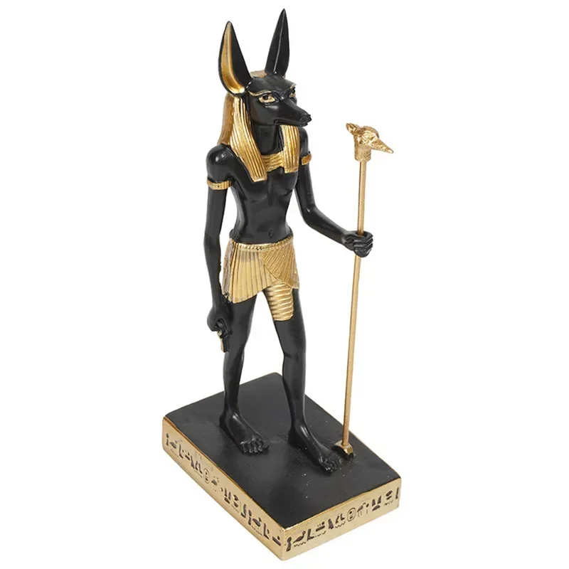 Egyptian Anubis Resin Crafts Dog God Retro Interior Decoration Tourism Souvenir Light Luxury Ornaments