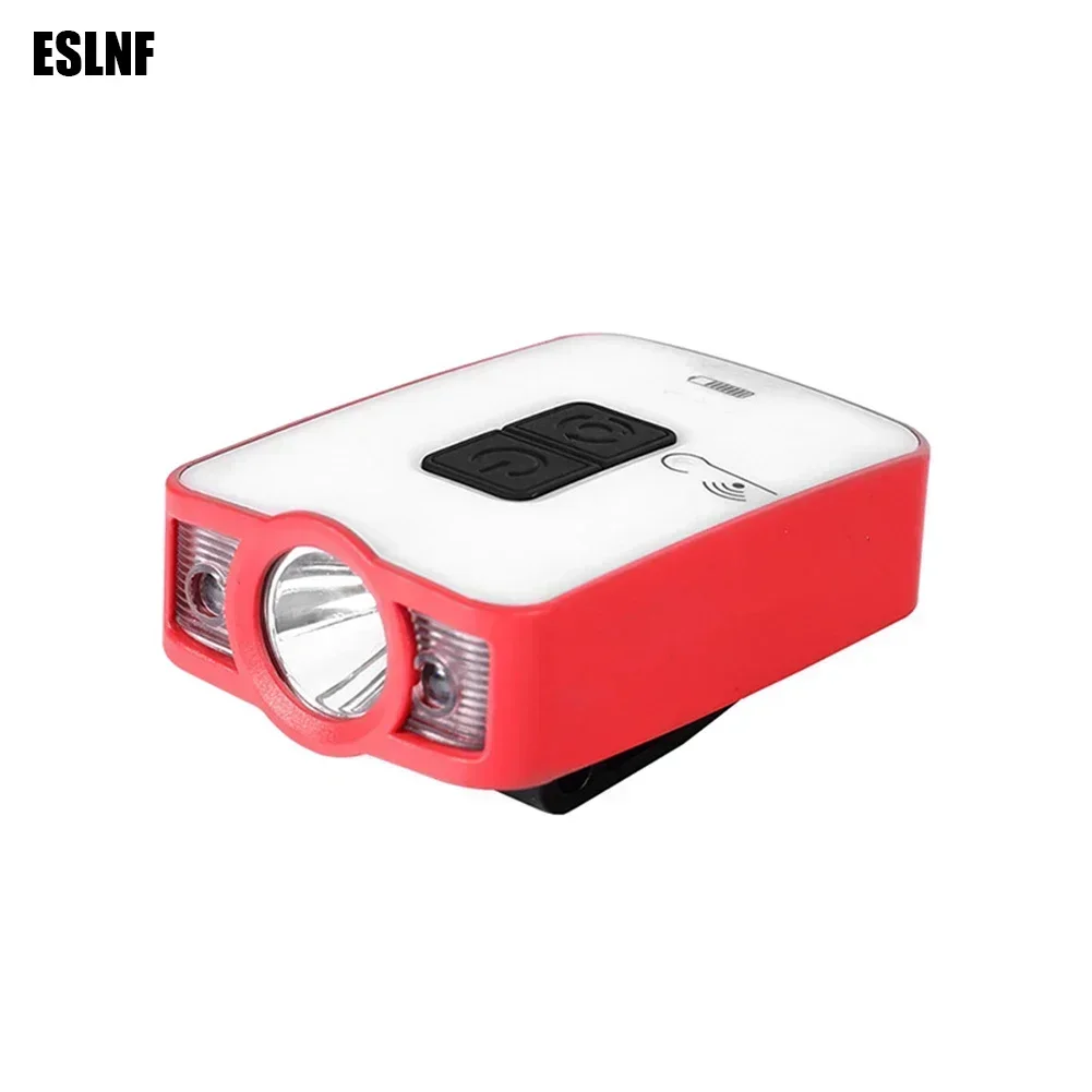 Easy Switch Control Night Running Camping Headlamp 2 In 1 Design ABS Material Hands-free Control Infrared Induction