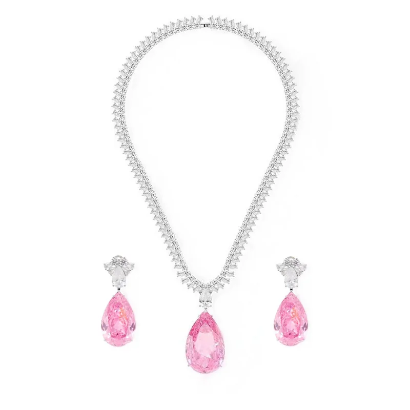 parure-de-bijoux-de-soiree-pour-femme-style-collection-de-createur-avec-collier-et-boucles-d'oreilles-incrustation-de-grand-pendentif-en-zircon-cubique-rose-en-forme-de-goutte