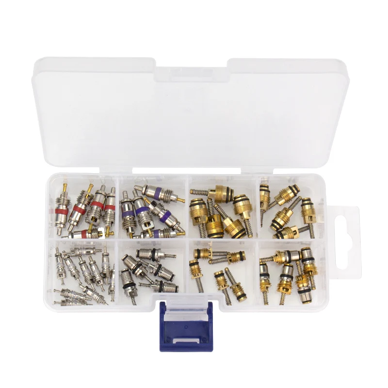 Valve Core Assortment Set for R12 R134a BMW Mercedes Benz Honda Toyota Volkswagen VW Volvo