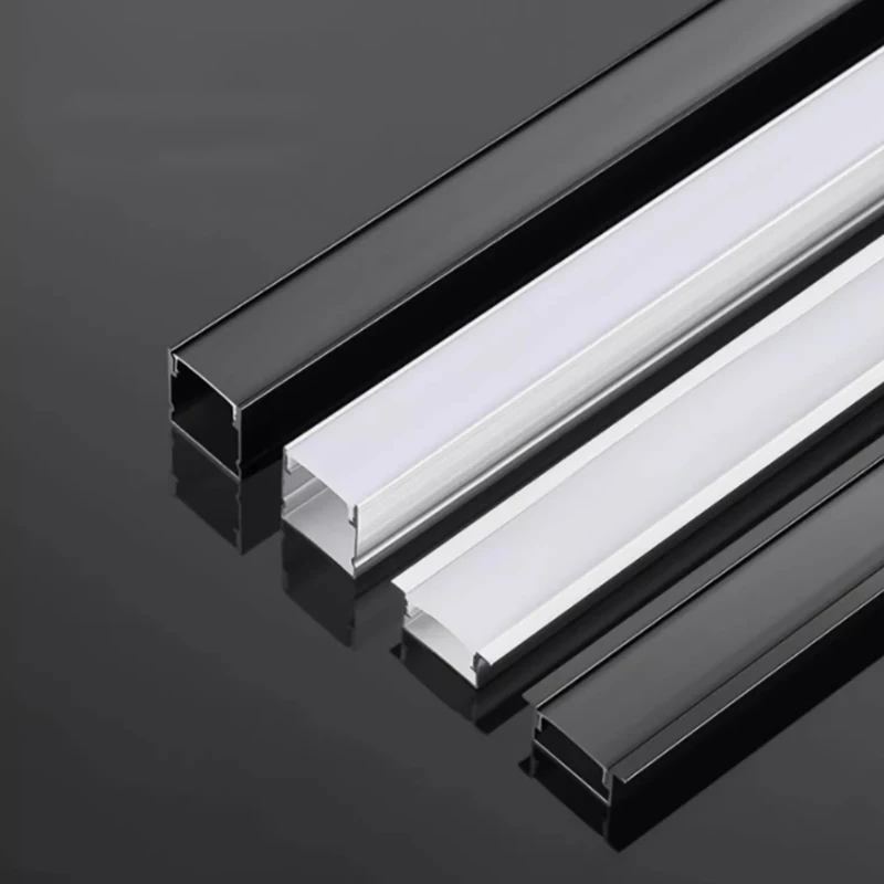 incorporado led strip difusor perfil de aluminio perfil canal de gabinete montado bar linear light 1m 510 pcs preto 01