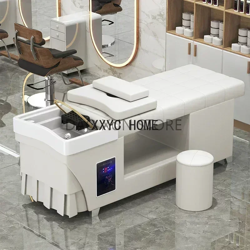 

Head Spa Шампунь Роскошное массажное оборудование для фумигации Кресло Stylist Lettino Massaggio Equipment MQ50SC