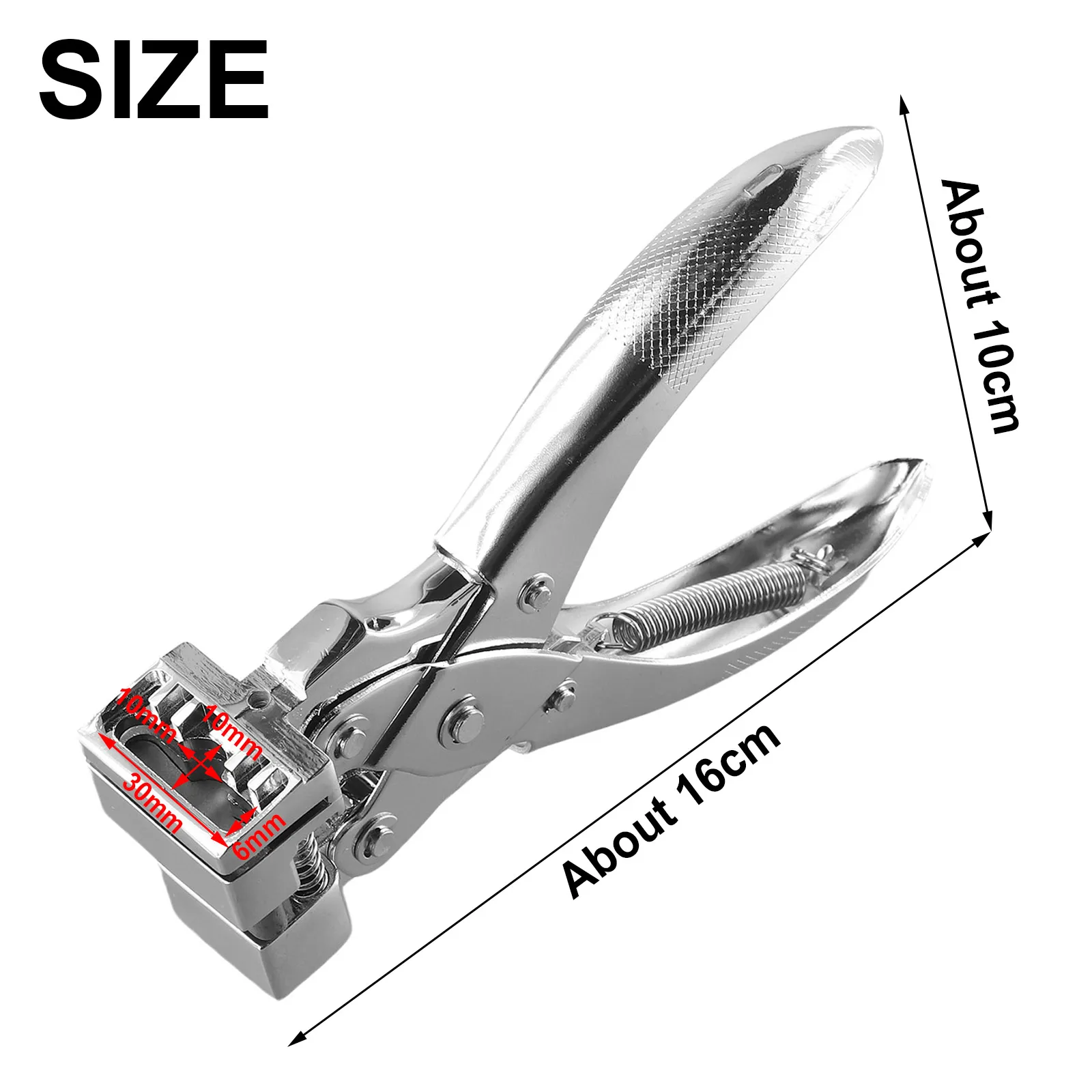 Cardboard PVC Card T-Shape Hole Puncher 300*100*60mm Non-slip Handle Design Without Burrs Zinc Alloy Brand New