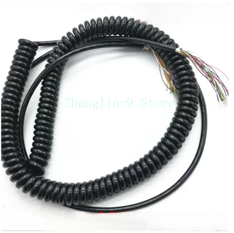 

Handwheel cable 16 Cores Spring Spiral Cable Coiled Cable for CNC Handheld Encoder Manual Pulse Generator MPG