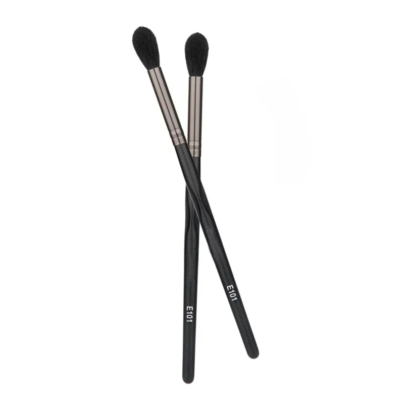 Eye Contour Makeup Brush with Wooden Handle Nose Shadow Eye Shadow Highlight Brushes Fine Light Peak Flame Shape Makeup Tool