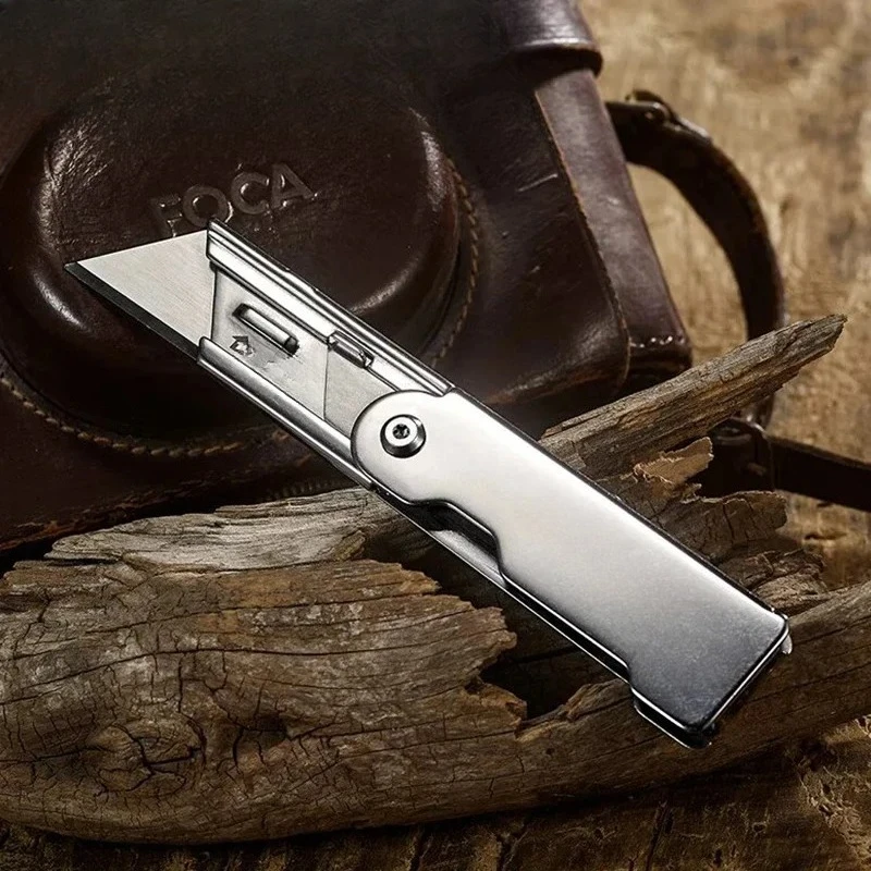 

For Swiss Tech Folding Utility Knife Unpacking Express Knife Pocket Knife With Belt Clip Small Cutting Blade For Cutting Box Pap