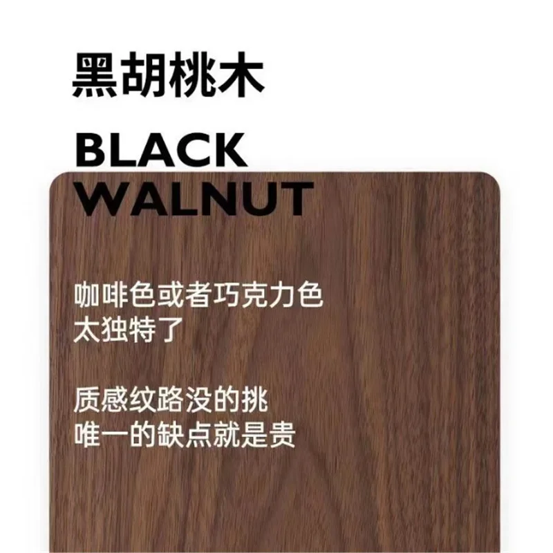 Customizable North American Black Walnut Simple Modern 1.8m Master Bedroom New Double Bed