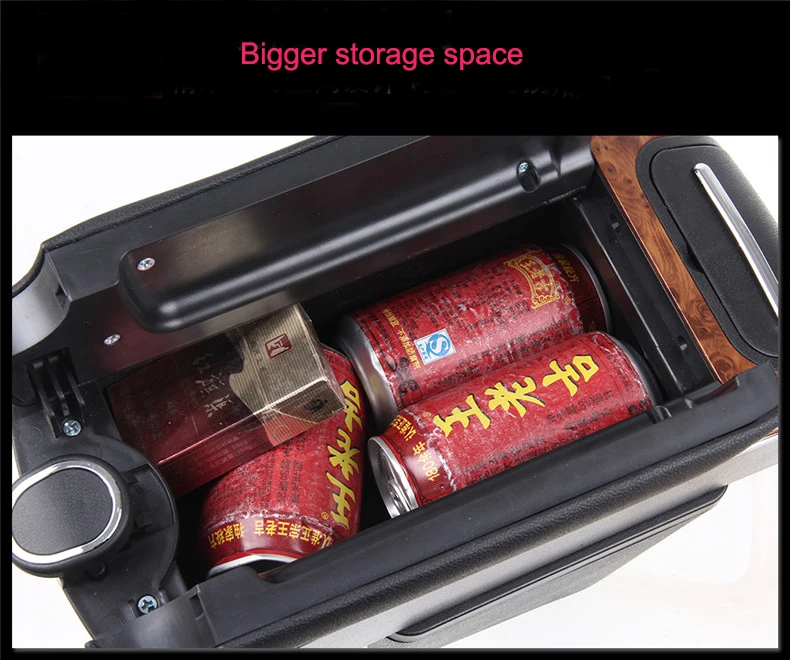 Porta USB per console centrale per auto, console centrale per auto a due porte