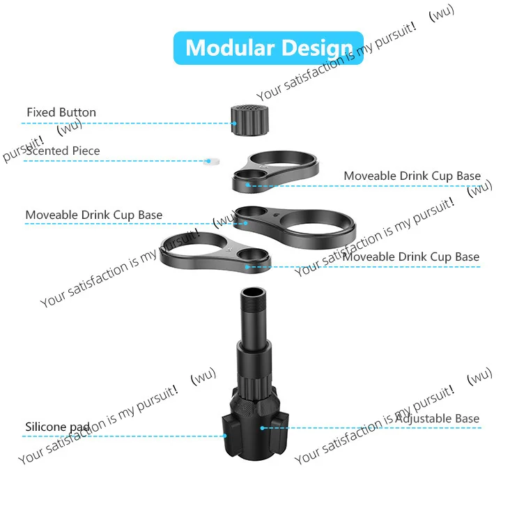 Picture 3: Upgraded version of multi-functional car water cup holder Modified coaster Car cup holder Beverage holder