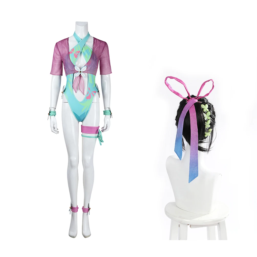 

Rivals Psylocke Cosplay Women Sexy Lingerie Bikini Swimsuit Costume Halloween Carnival Party Bodysuit Shirt Accessories