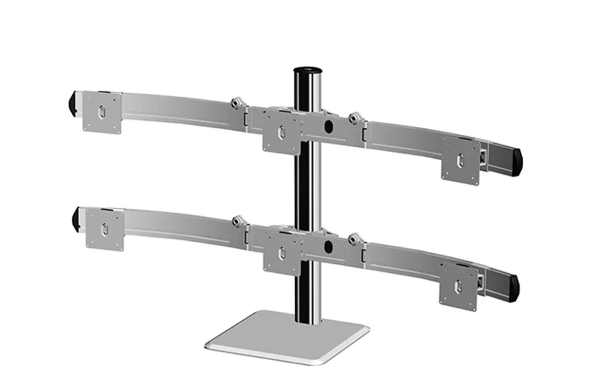 Hot selling 6 monitor bracket desk mount