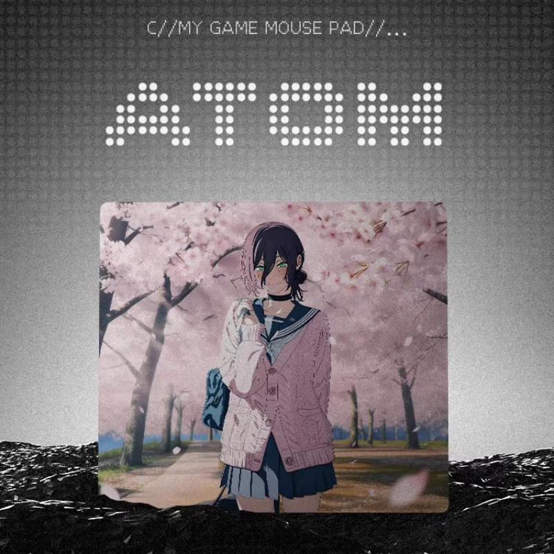 

ATOM Resin Mouse Pads Customized Crystal Snow/Sand Mist Personalised Anime Character Gaming Mats Desk Pad FPS Office Mouse Pad