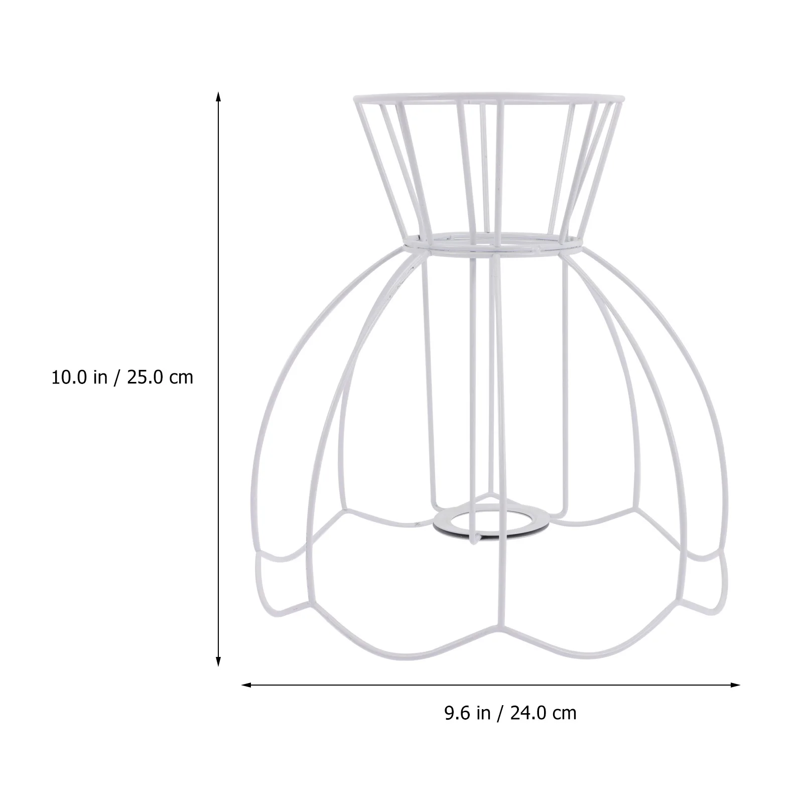 

Железный каркас абажура DIY Прочный каркас лампы для настольных торшеров Люстры Легкое практичное украшение