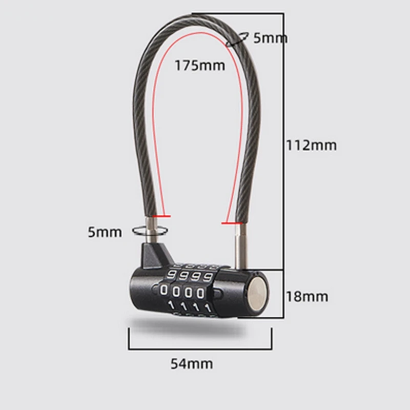 New-2X ล็อคกระเป๋าเดินทาง,ล็อคกระเป๋าเดินทางรักษาความปลอดภัย 4 หลัก,กุญแจแบบรวมสําหรับกระเป๋าเดินทางสายเคเบิลแบบยืดหยุ่นล็อคการเดินทาง