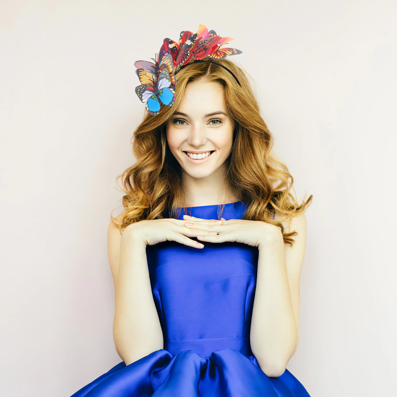 

Butterfly Headband Fascinator Handmade Delicate Design Wedding Bridal Photography Accessory Tea Party Headpiece