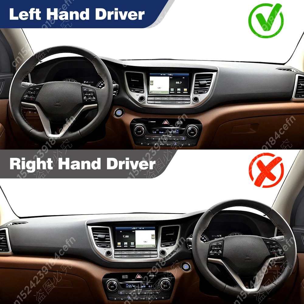 غطاء لوحة سيارة لشركة هيونداي توكسون TL NX4 2015 2016 2017 2018 داش حصيرة الشمس الظل المضادة للأشعة فوق البنفسجية السجاد اكسسوارات السيارات