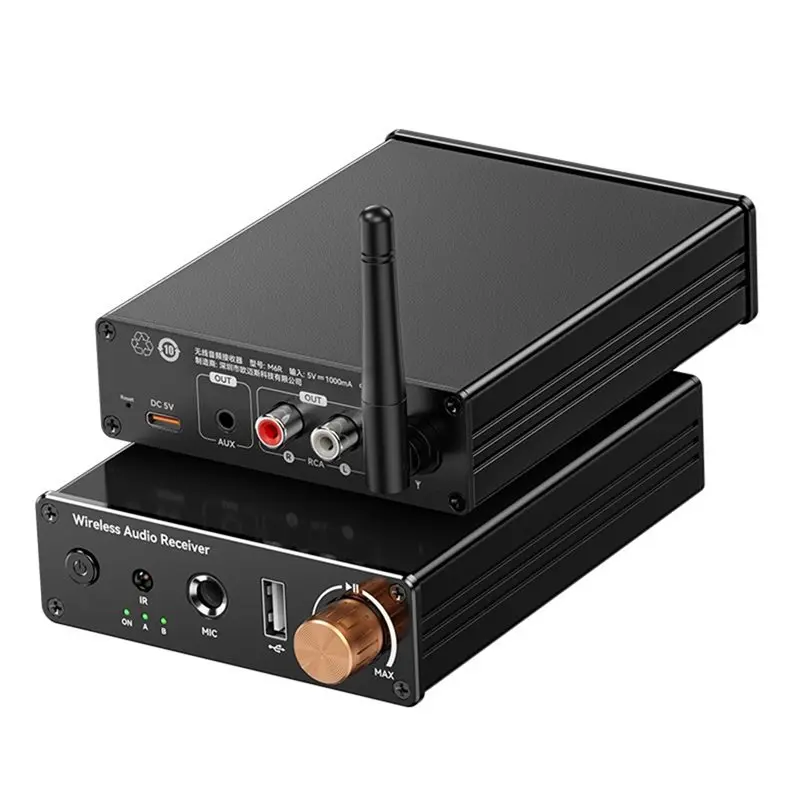 A52T Wireless Receiver Bluetooth 6.0 Car Audio Adapter U-Disk Support 6.5MM Output For Karaoke Music Amplifier In Speakers