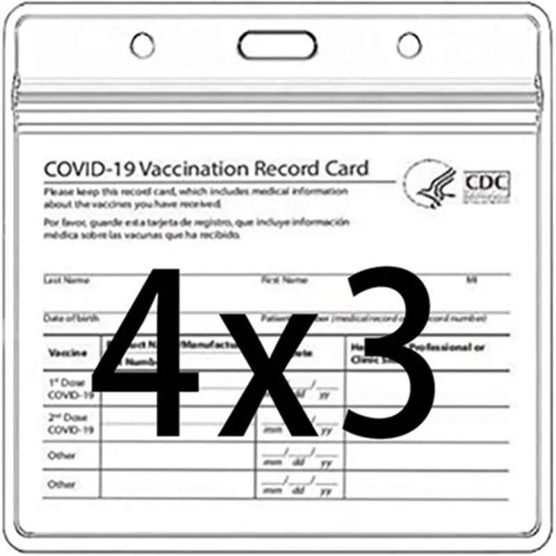 10pcs Transparent horizontal ID card holder, high-quality ID card holder badge, sealed, waterproof, high quality