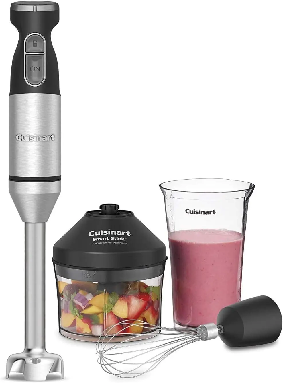 

Variable Speed Hand Blender with Stainless Steel Shaft, 300W Power, Includes Chopper and Whisk