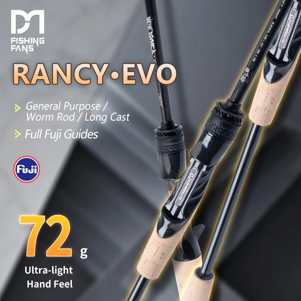

FISHINGFANS RANCY EVO L ML M MH H Power T1100+M40X CARBON BLANK Pole FUJI O GUIDE CARBON REEL SEAT AA Cork Handle Fishing Rod