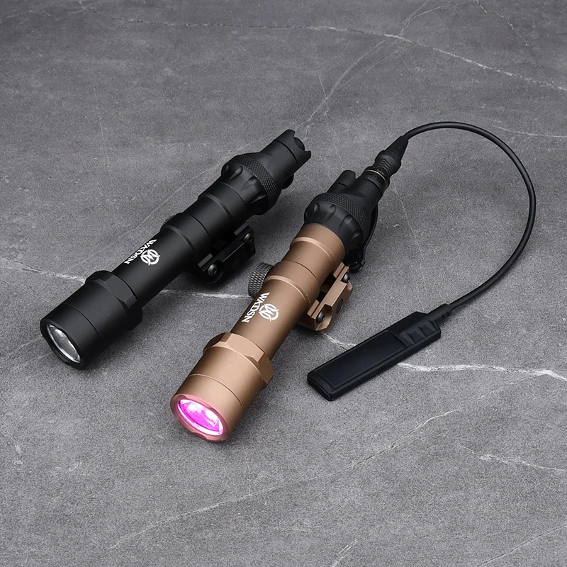 

WADSN Airsoft Tactical M600 M600B IR Illuminator Flashlight IR LED Lighting Hunting Weapon Light With Dual Function Switch Cap