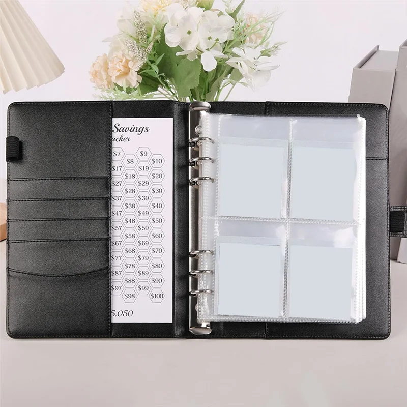 

100 Savings Challenges Book With Envelopes,A5 Envelope Challenge Binder,With Cash Envelopes-Savings Challenges(Purple) Durable