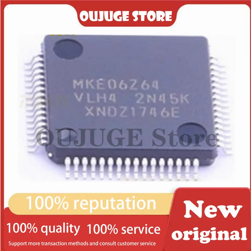 100% New original MKE06Z64VLH4 LQFP-64 Automotive Controller Chip IC