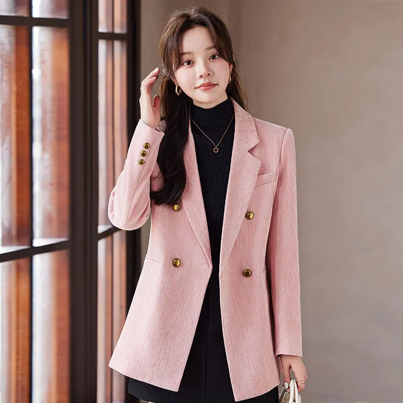 Fashion British Style Women's Suit Jacket 2024 Autumn and Winter New High-end Sense Elegant Blazer Socialite Business Suit Top