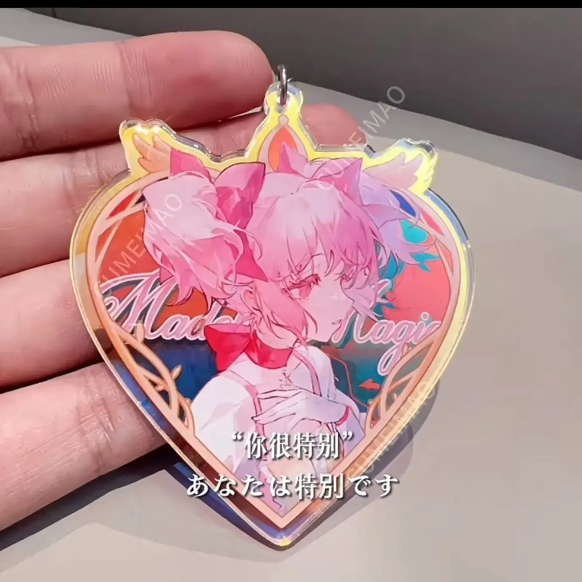 Puella Magi Madoka Magica Key Buckle Akemi Homura Kaname Madoka Anime Peripheral Cute Originality A Bag Pen Case Acrylic Pendant